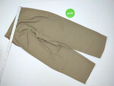 spodnie materiałowe z wysokim stanem: Spodnie materiałowe damskie, rozmiar L — 5