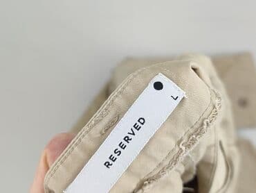 spodnie khaki reserved: Reserved, Spodnie cargo damskie, L — 4
