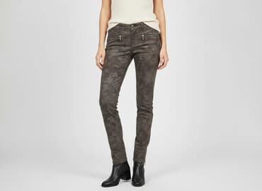 orsay spodnie woskowane czarne: Orsay, Брюки жіночі, розмір L — 1