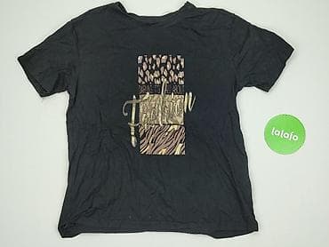 czarne t shirty basic: Sinsay, T-shirt damski, rozmiar M — 2