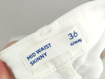 biale spodnie sinsay: Sinsay, Jeansy damskie, rozmiar S — 5