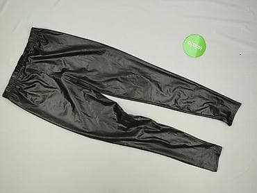 pluszowe leginsy: Legginsy Ze skóry ekologicznej damskie, rozmiar M — 3