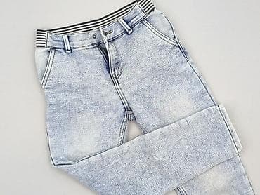 majtki dziewczęce 128: Spodnie jeansowe, Little kids, 7 lat, 122, stan - Idealny — 1