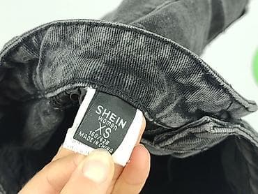 black jeans short: Shein, Szorty damskie, rozmiar XS — 4