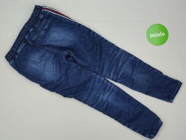 złoty kombinezon lata 80: Spodnie jeansowe, 9 lat, 128/134, stan - Bardzo dobry — 3