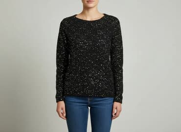 sweter z cekinami reserved: Sweter damski, rozmiar S — 5