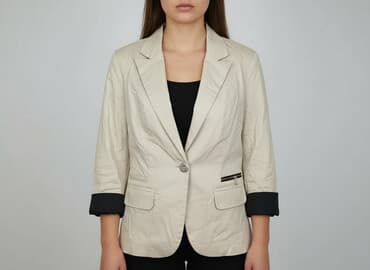 steve madden klapki z futerkiem: Marynarka damska, rozmiar M — 7