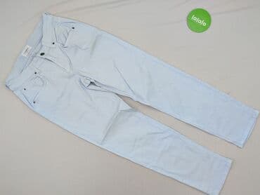 biale szerokie jeansy: Denim, Jeansy damskie, rozmiar S — 2