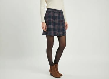 granatowa spódnice mini: Top Secret, Spódnica damska, rozmiar L — 1