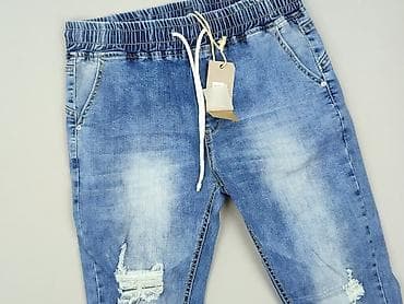 pull on trousers h: Jeansy damskie, rozmiar L — 1