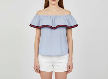 stradivarius bluzka na jedno ramie: Women's blouse, size S — 1