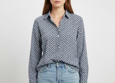 granatowe bluzy: H&M, Bluzka damska, rozmiar S — 7