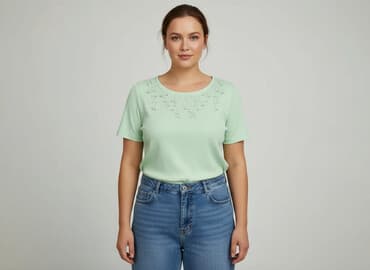 bluzka kolor miętowy: Women's blouse, size XL — 1