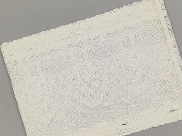 krótkie zasłony: Koronkowa firanka / panel dekoracyjny - Kolor: ecru/śmietankowy - — 1