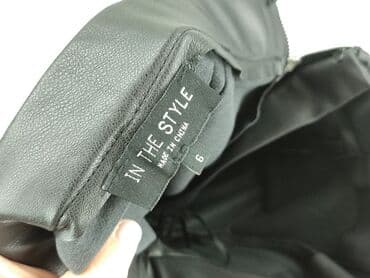 jakie rajstopy do srebrnej sukienki: In The Style, Leggings Eco-leather for women, size XS (EU 34) — 5