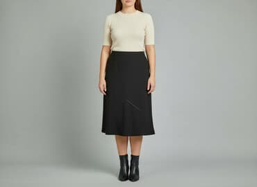 spódniczka midi z rozcięciem: Spódnica damska, rozmiar 2XL — 1