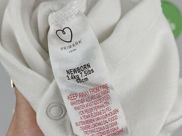 zara body biale: Body, Primark, 0-1 miesięcy, 
stan - Idealny — 5