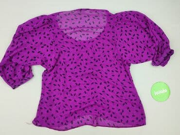 modne bluzki z bufiastymi rękawami: Bluzka damska, rozmiar M — 3