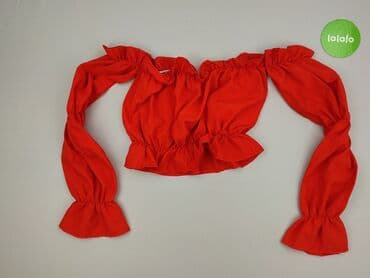 czerwona bluzki z bufkami: Bluzka damska, M — 2