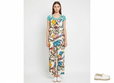 sukienki maxi na jedno ramie: Kombinezon damski, rozmiar S — 1