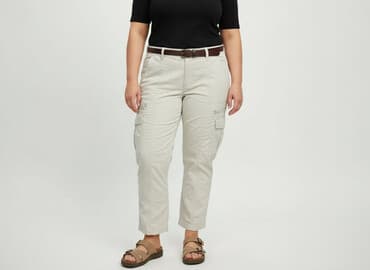 ubrania w rozmiarze 48: H&M, Spodnie cargo damskie, rozmiar 4XL — 1