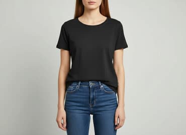 t shirty czarne damskie: T-shirt damski, rozmiar S — 5