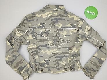 kurtki drill: Damska kurtka w stylu militarnym, rozmiar S. - Wzór: kamuflaż w — 3