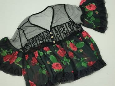 bluzka czarna z tiulem: Women's blouse, size M — 2