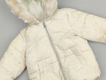 sweter z lisem: Kurtka zimowa, F&F, 1.5-2 lat, 86-92 cm, stan - Idealny — 1