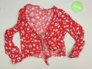 czerwona bluzki z bufkami: Pimkie, Women's blouse, size M (EU 38) — 2