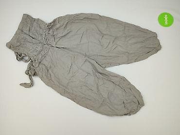 naruto stroj: Szare damskie spodnie typu harem/allo-baba z wysokim, marszczonym — 3