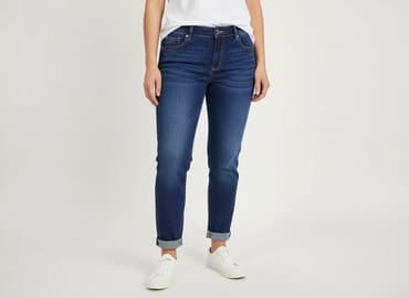 jeansy ze ściągaczami: Denim, Jeans for women, size S — 1