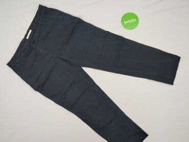 granatowe chinosy damskie: CAMAIEU, Spodnie materiałowe damskie, rozmiar XL — 2