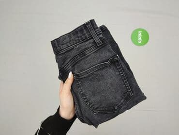 woskowane legginsy z wysokim stanem zara: Topshop, Jeansy damskie, S — 5