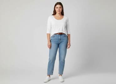 koszulki z rękawem do łokcia damskie: Comma, T-shirt damski, rozmiar XL — 1