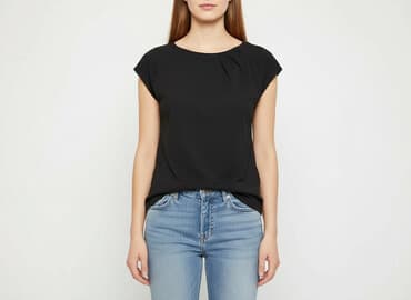 t shirty czarne damskie: Reserved, T-shirt damski, rozmiar M — 6