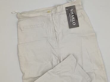 srebrne legginsy: Styled In Italy, 3/4 Trousers for women, M — 1