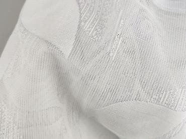 Wszystko dla domu i ogrodu: Biały panel firanowy z motywem liści - Materiał: lekka — 4