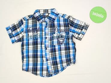 Kids' Clothes: Shirt 2-3 years, condition - Perfect, pattern - Cell, color - Blue — 2