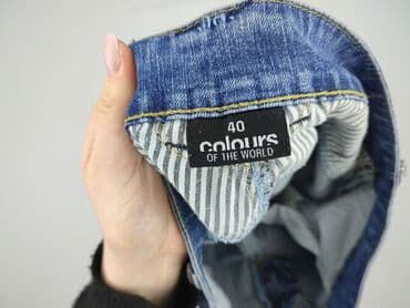 jeansy z asymetrycznym zapieciem: Colours of the World, Jeansy damskie, rozmiar L — 5