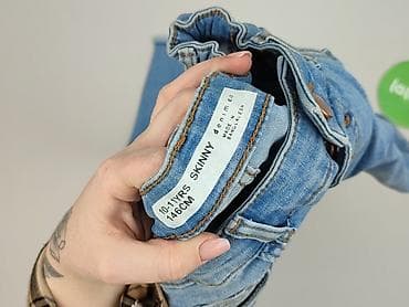 spodnice mini: Spodnie jeansowe, DenimCo, 11 lat, 146, stan - Bardzo dobry — 4