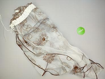 decor home: Firanka woalowa z ozdobnym haftem i cekinami - Materiał: lekki — 3