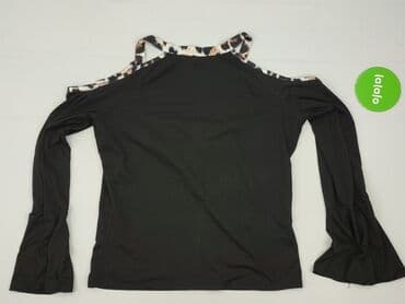 czarne eleganckie bluzki plus size: Жіноча блуза, розмір S — 3