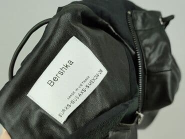Ubrania damskie: Bershka, Kurtka skórzana damska, rozmiar XS — 4