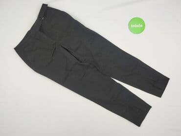 spodnie czarne damskie z niskim stanem: Spodnie materiałowe damskie, rozmiar S — 2