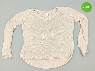 czerwony sweter h: H&M Basic, Sweter damski, rozmiar S — 2