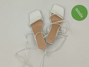 czerwone sandały na słupku ccc: Sandały damskie, rozmiar 40 — 2