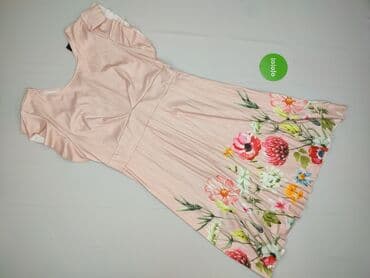 beżowa sukienki midi na wesele: Sukienka damska, rozmiar L — 2