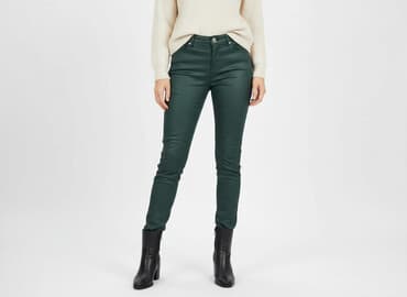 zielone jeansy: Orsay, Spodnie materiałowe damskie, rozmiar S — 6