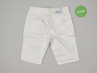 biale szerokie jeansy: Szorty damskie, rozmiar S — 3